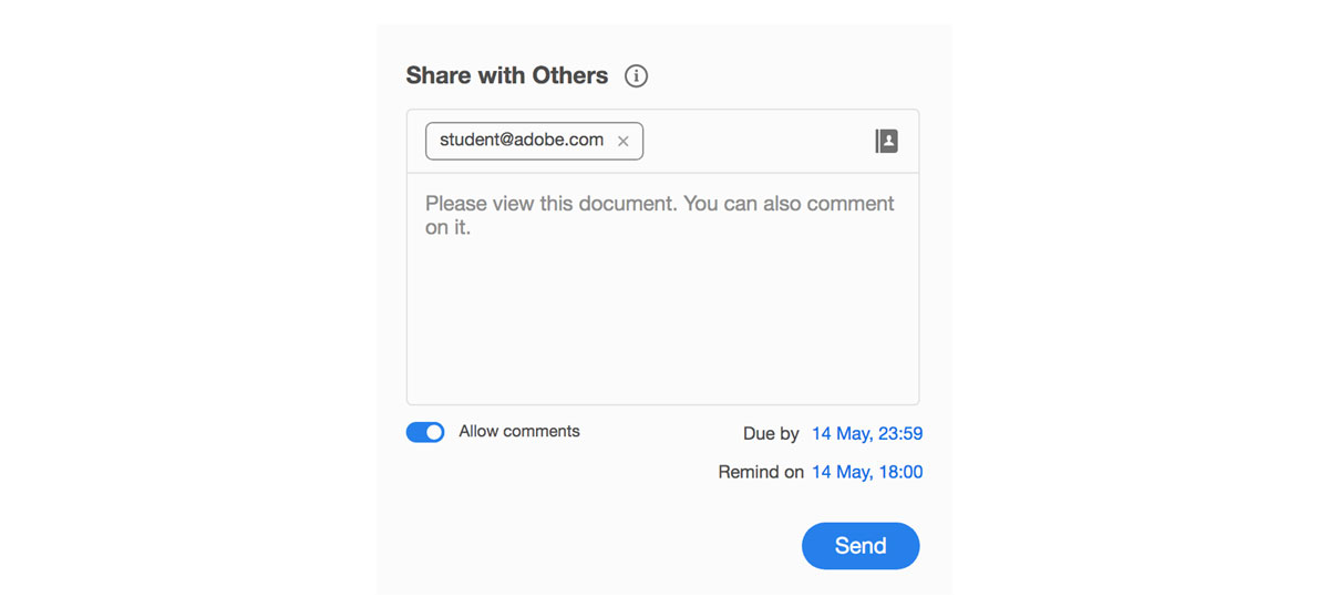 Create a PDF file and share it with others